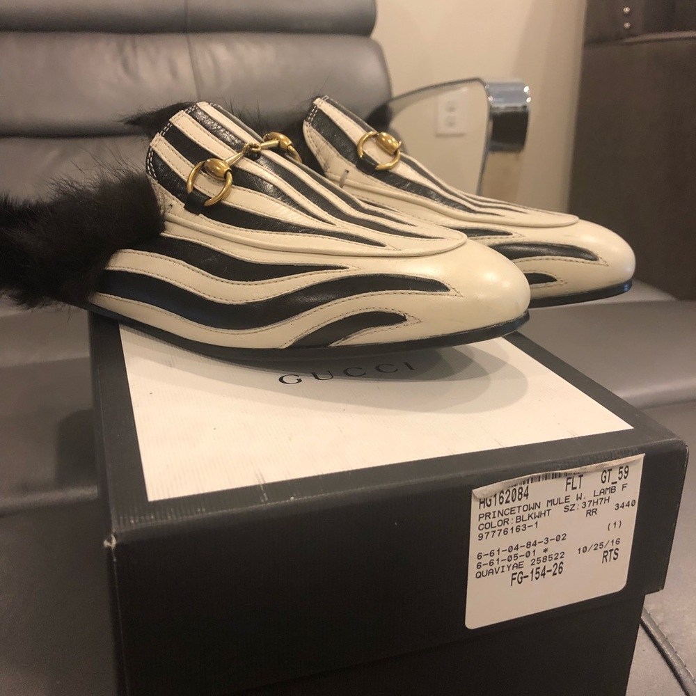 GUCCI Princeton Mule BLK/WHT
